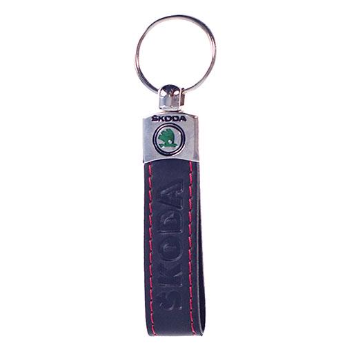 Брелок длинный с кожзаменителя Skoda (00000031248)