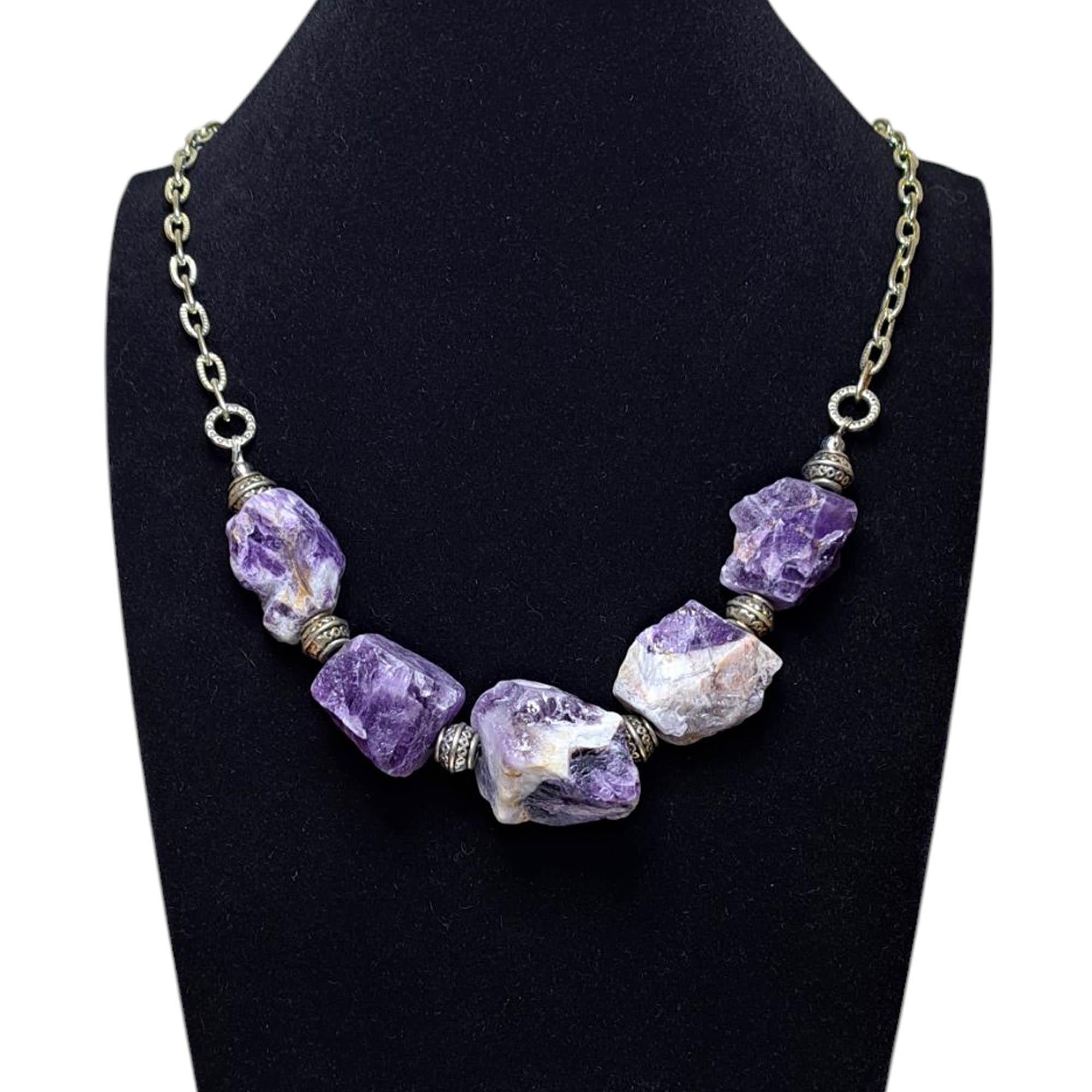 Ожерелье DARSANA Аркадия из натурального камня аметист (DRSU005317)