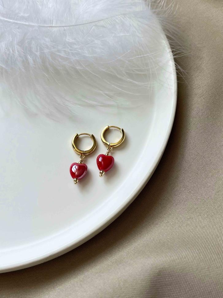 Серьги с сердцем (5278)