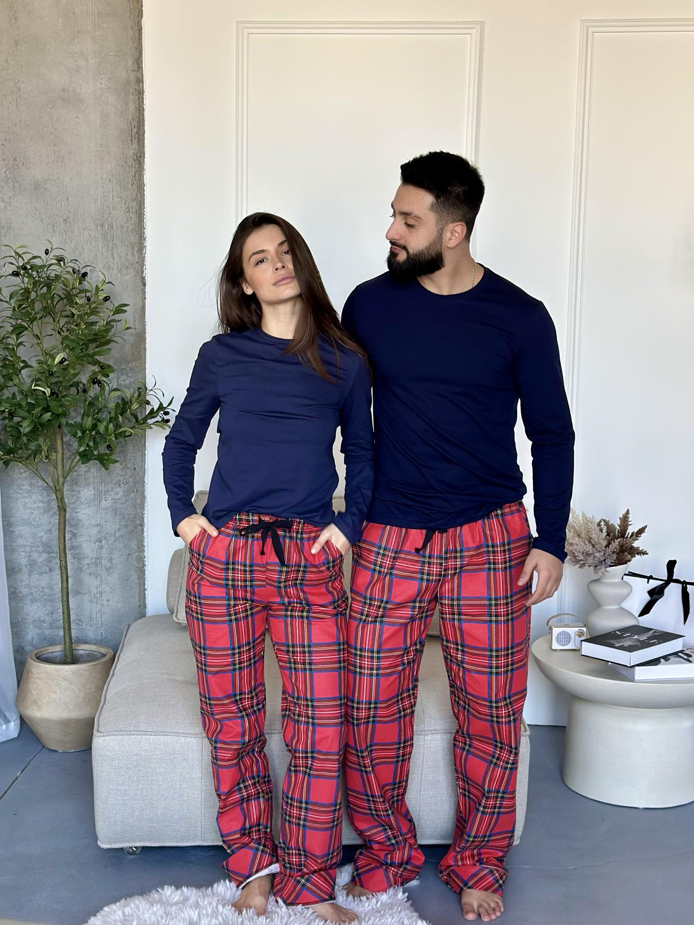 Парный комплект Navera Family look мужская и женская пижама M (FN01/1HH)