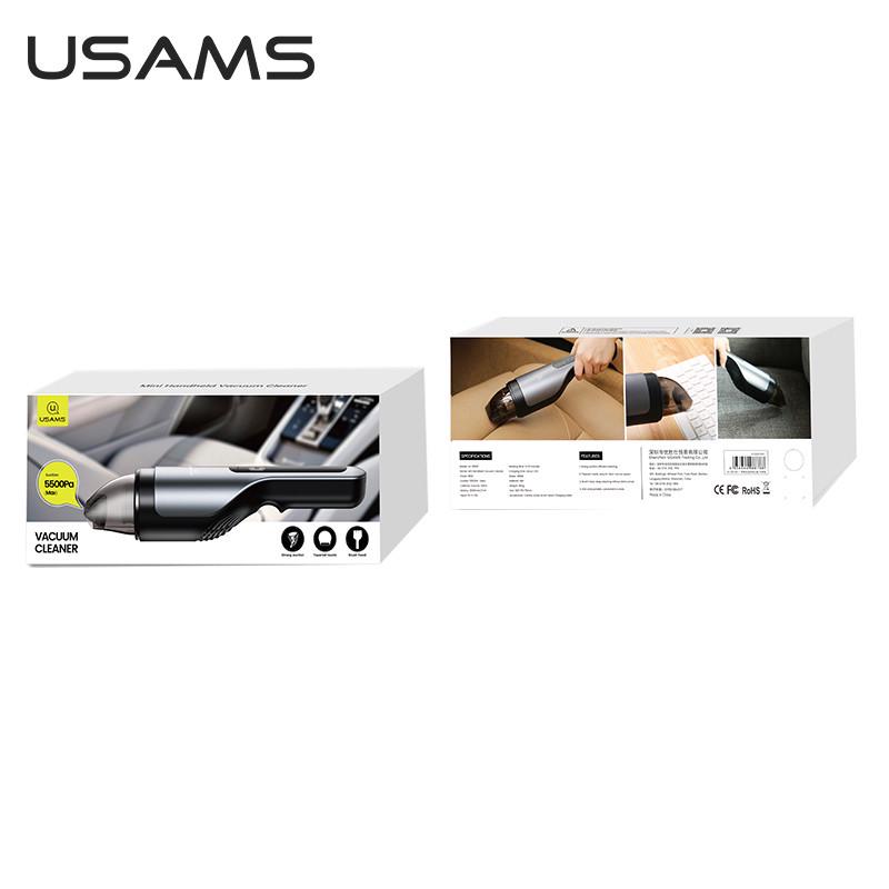 Пылесос автомобильный USAMS US-ZB108 Mini Handheld Vacuum Cleaner - фото 8