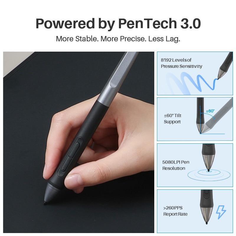 Графічний планшет Huion Inspiroy 2 L H1061P з ручкою PenTech 3.0 (1878627908) - фото 5