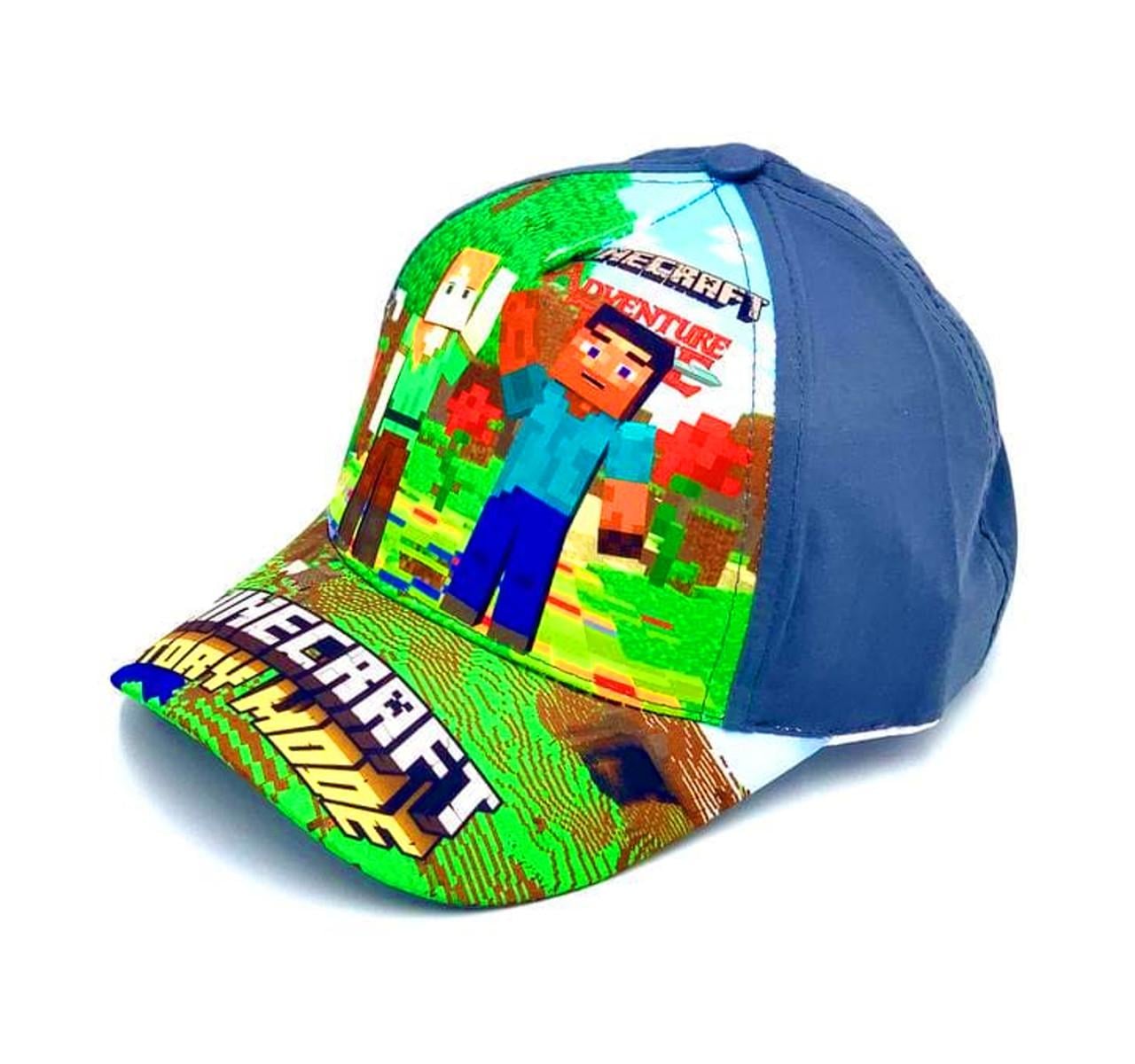 Дитяча літня кепка майнкрафт котон 50-54 Сірий
