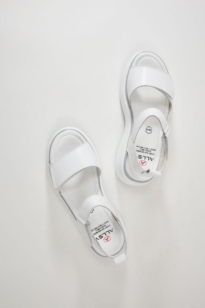 Босоніжки жіночі ALLSY шкіряні р. 37 Білий (195205) - фото 4 Босоніжки жіночі ALLSY шкіряні р. 37 Білий (195205) - фото 4