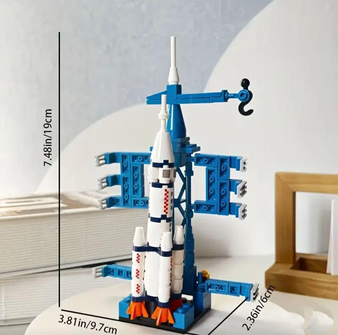 Конструктор детский космический корабль 130 дет. Синий - фото 4 Конструктор детский космический корабль 130 дет. Синий - фото 4