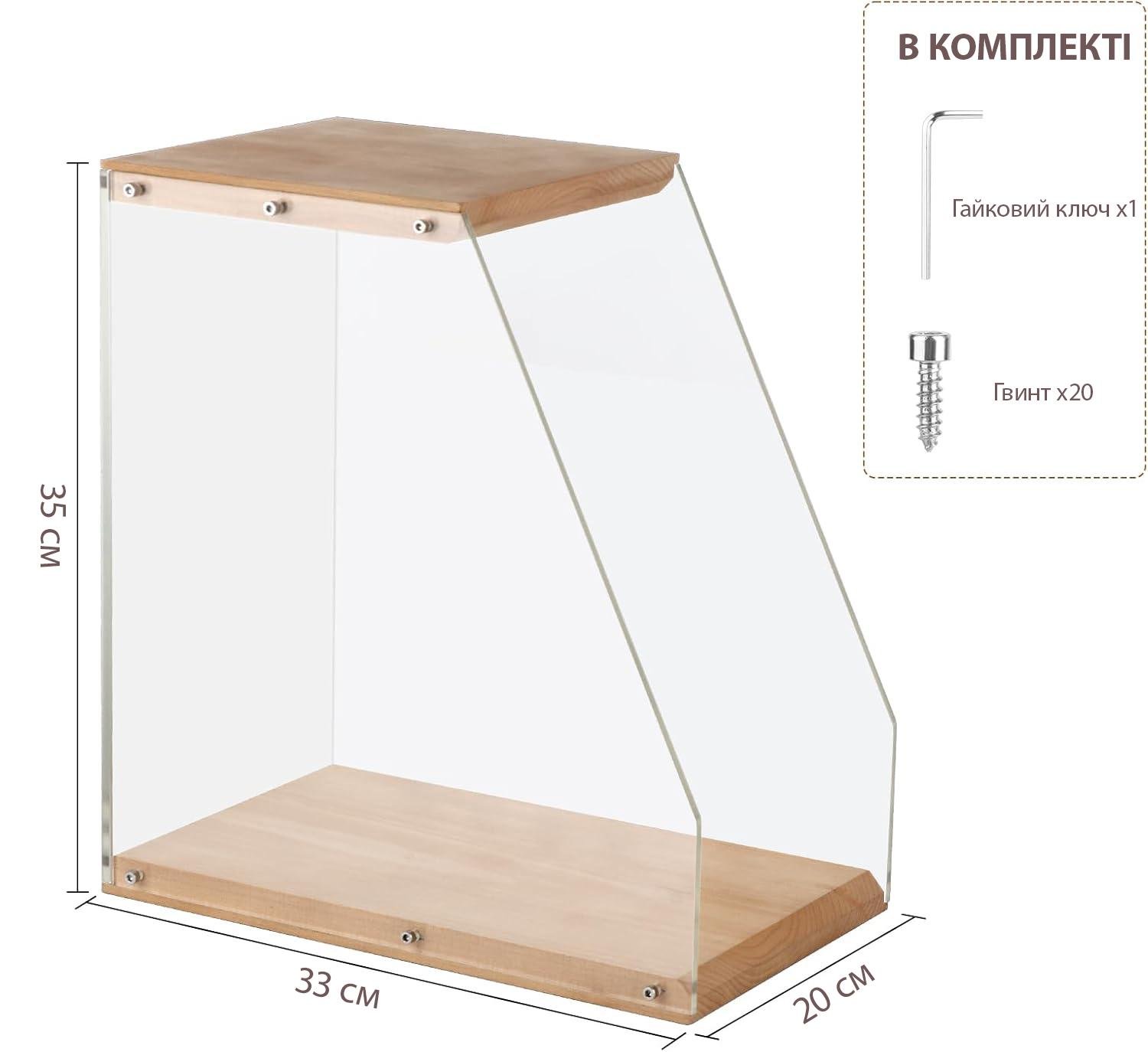 Підставка органайзер для зберігання вінілових платівок 35х33х20 Light wood (SP-100-6) - фото 3 Підставка органайзер для зберігання вінілових платівок 35х33х20 Light wood (SP-100-6) - фото 3