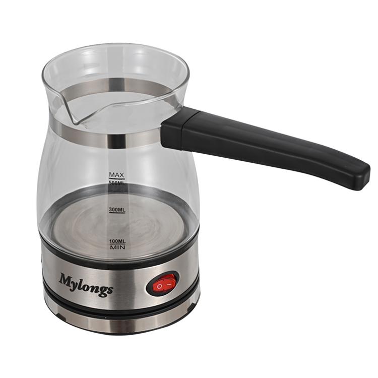Электрическая стеклянная турка Mylongs KF-008 500 мл 600 Вт Прозрачный (1552493295)