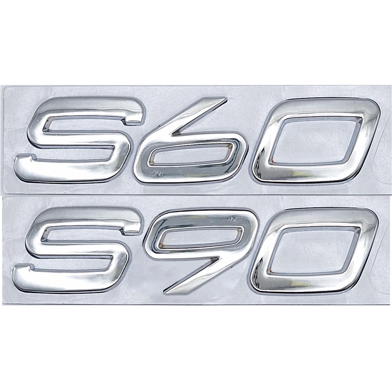 Эмблема надпись S60/S90 Volvo на заднюю часть металл Хром глянцевый (2313281580)