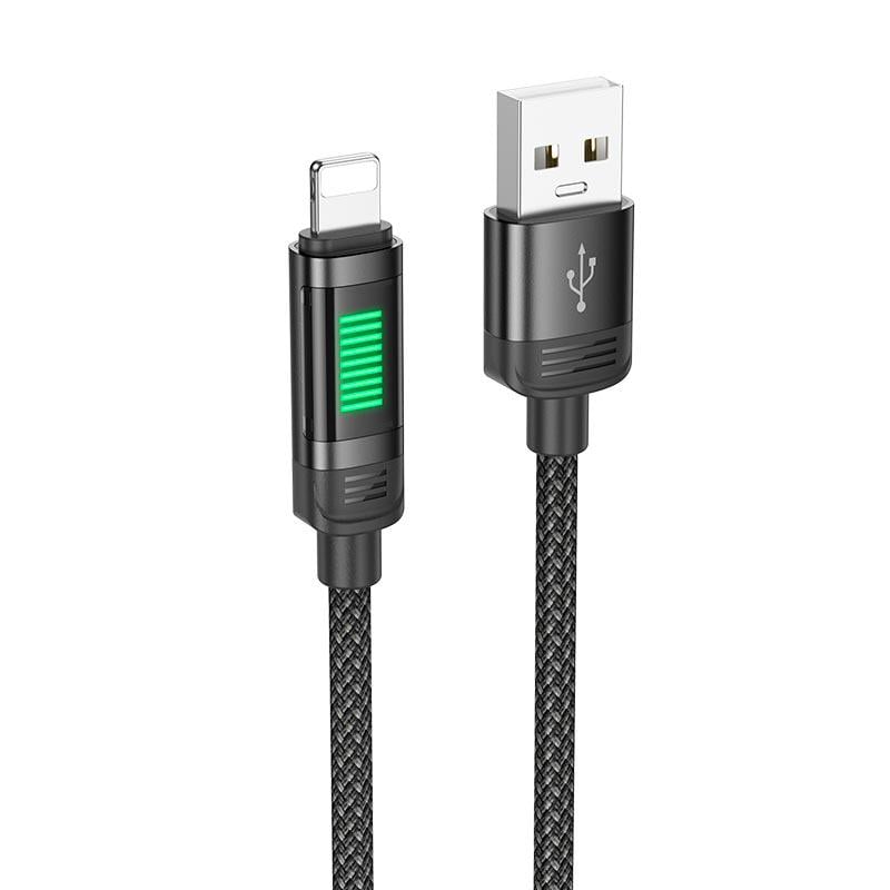 Кабель Hoco U126 USB to Lightning 1,2 м Black