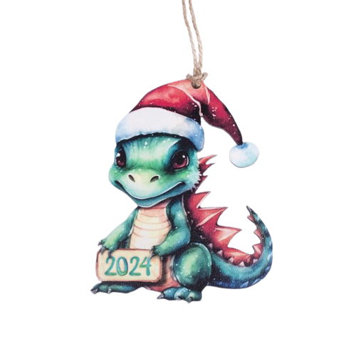 Підвіска новорічна з драконом 12 см (4168)