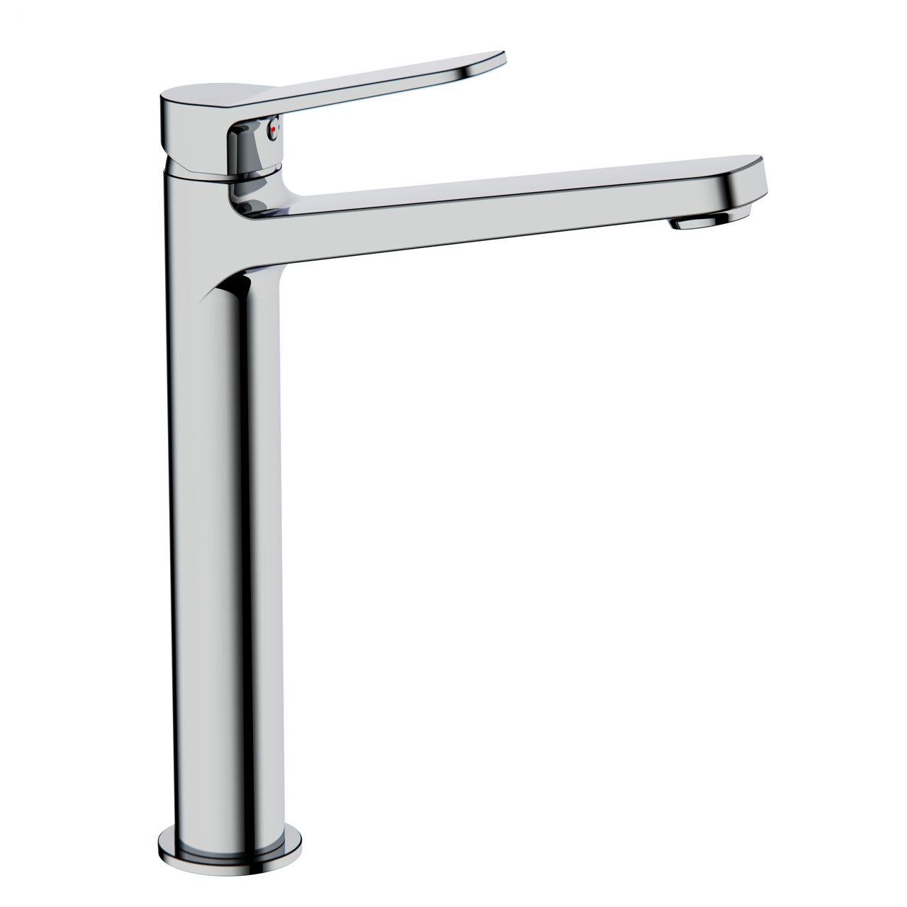 Змішувач для умивальника Frap F1061-2 високий одноважільний Хром (117258) Змішувач для умивальника Frap F1061-2 високий одноважільний Хром (117258)