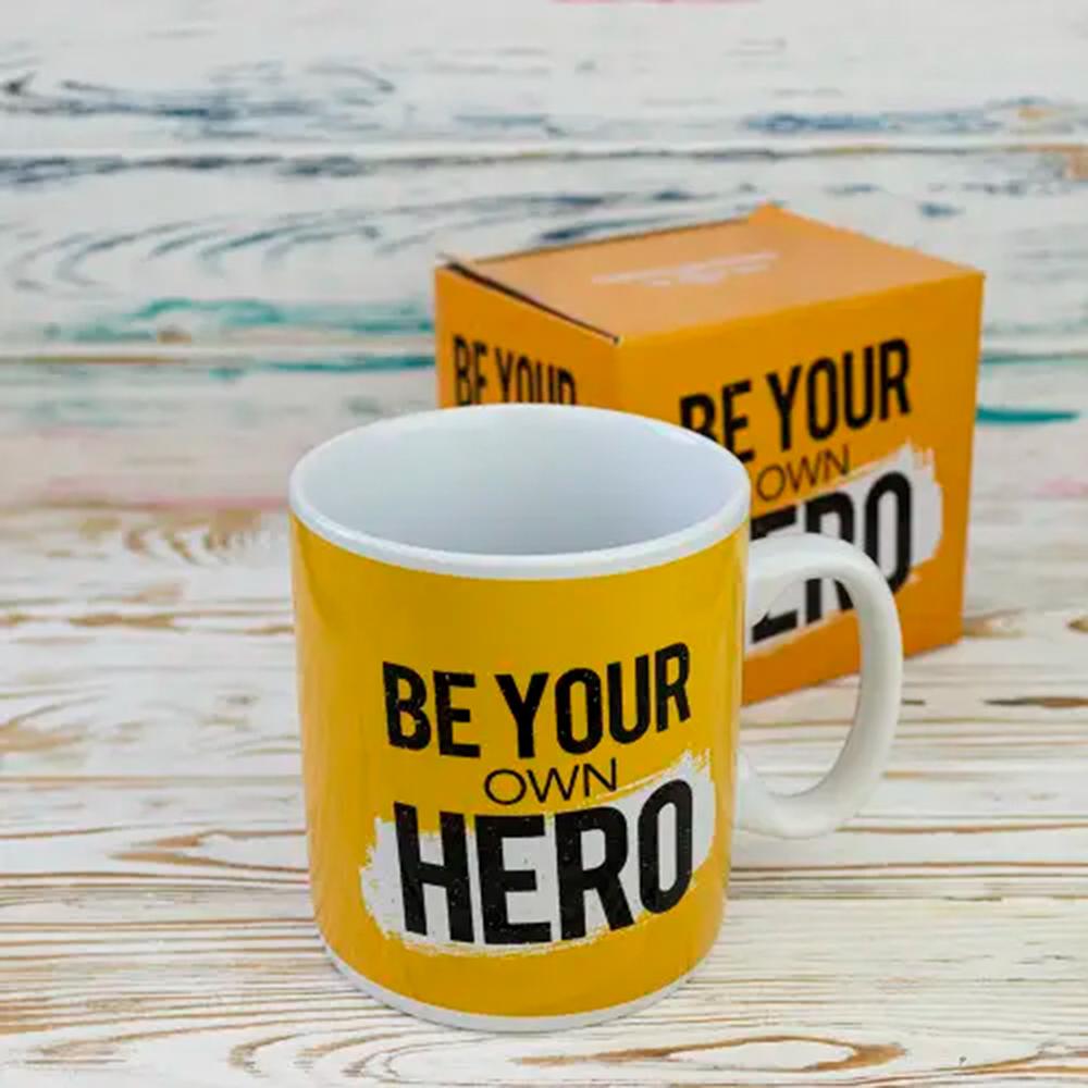 Чашка для чая "Be your own hero" 1000 мл Желтый (27-PC1-2710) - фото 6 Чашка для чая "Be your own hero" 1000 мл Желтый (27-PC1-2710) - фото 6