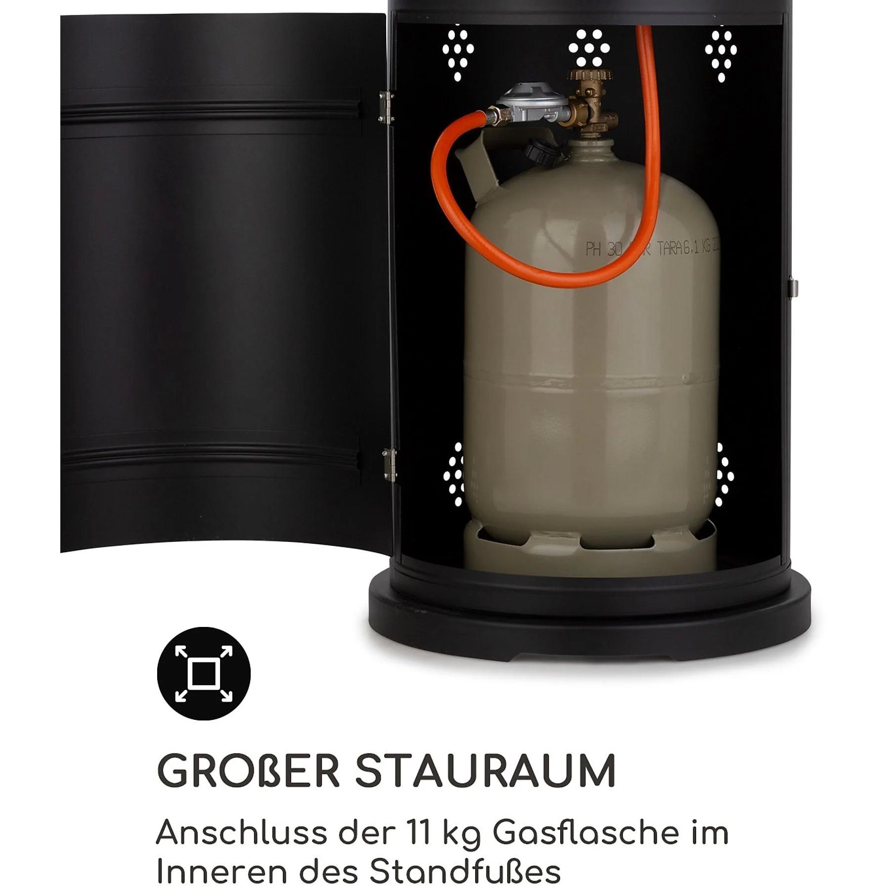 Обогреватель газовый для террасы Blumfeldt Lavastone 30 000 БТЭ / 8,8 кВт (10035366) - фото 6 Обогреватель газовый для террасы Blumfeldt Lavastone 30 000 БТЭ / 8,8 кВт (10035366) - фото 6