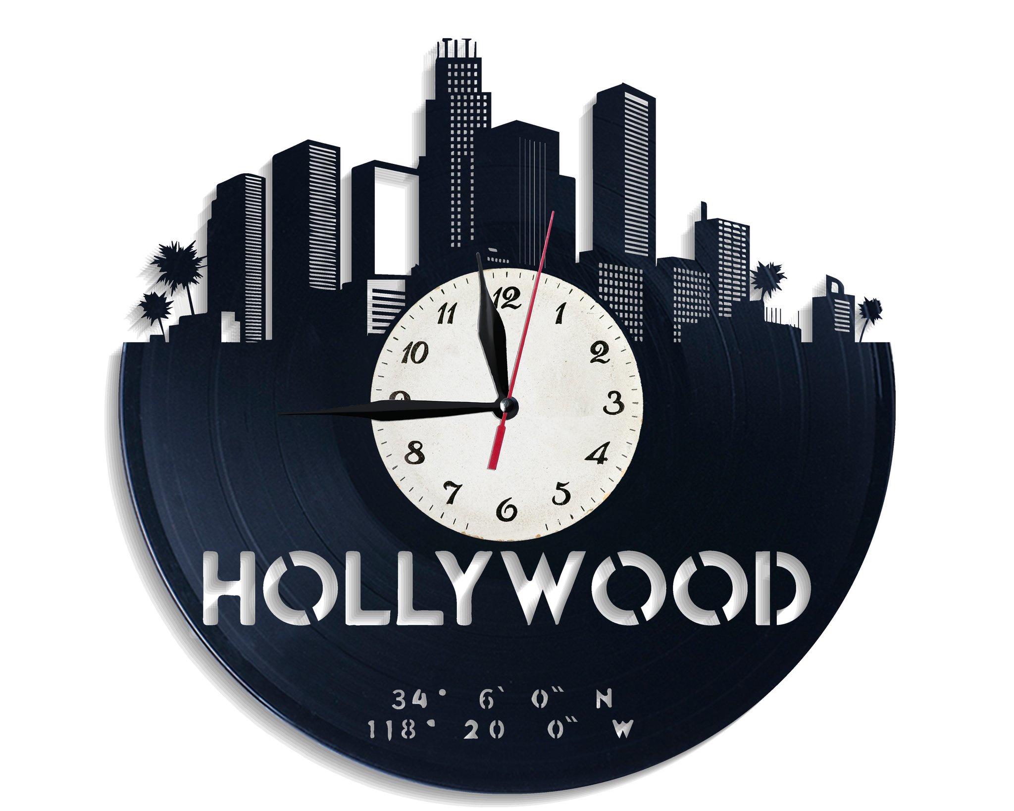 Часы настенные Голливуд 2668 из виниловой пластинки
