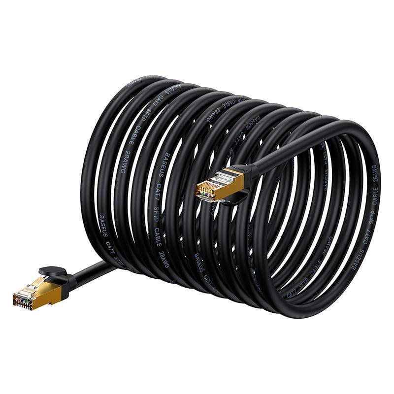 Патч-корд BASEUS High Speed Seven types of RJ45 10 Gigabit network cable 30 м Black (WKJS011001)