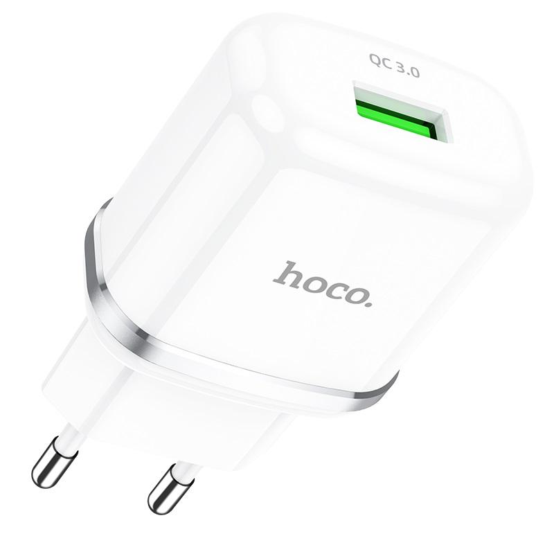 Зарядний пристрій Hoco N3 Special 1 USB 18W 3 A QC3,0 White (533085)