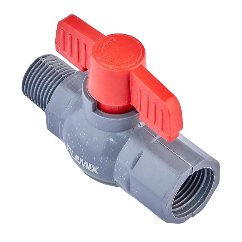 Кран кульовий PLAMIX PVM 1/2" FM PVC (PM0619) - фото 2