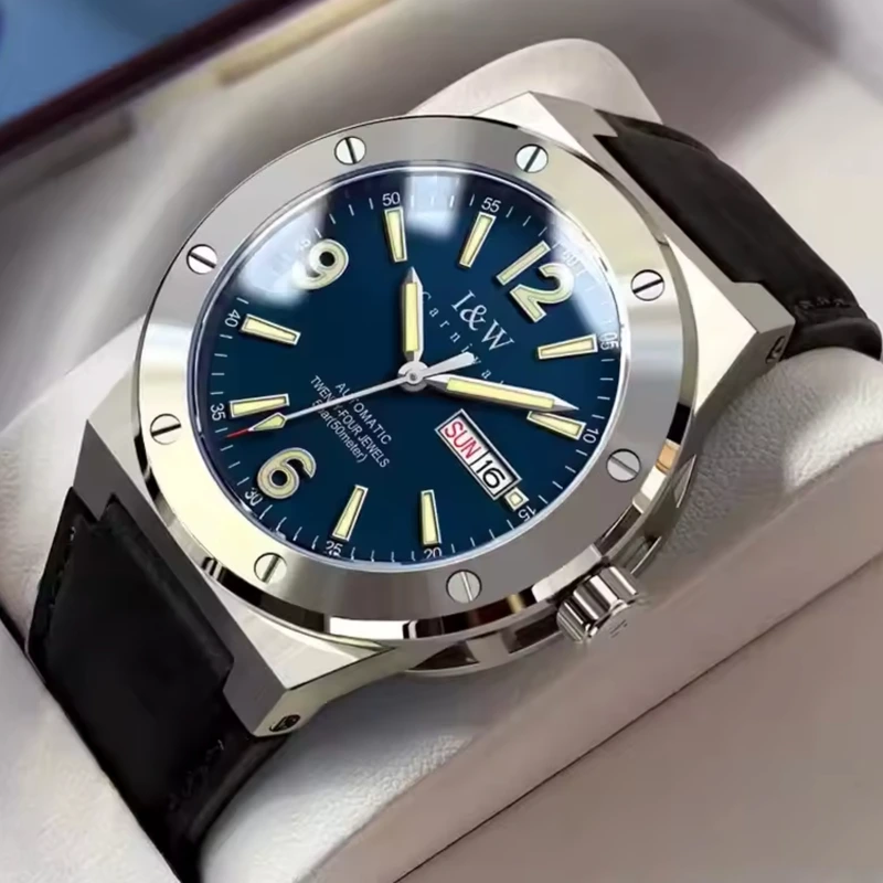 Годинник чоловічий механічний водостійкий Carnival Submarine 5BAR (18242)