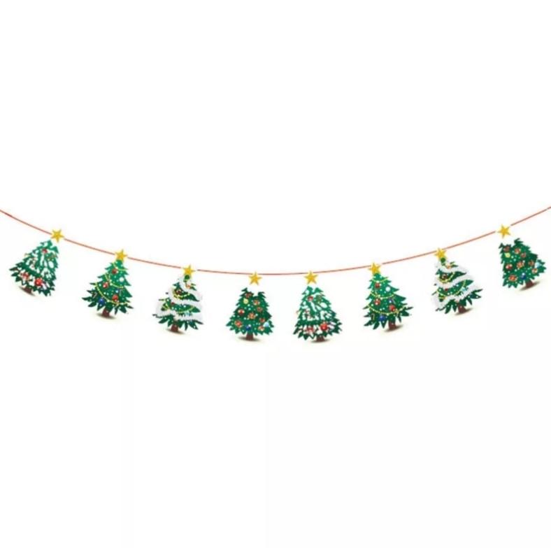 Гірлянди до нового року 280 см 19 см Зелений (9326)