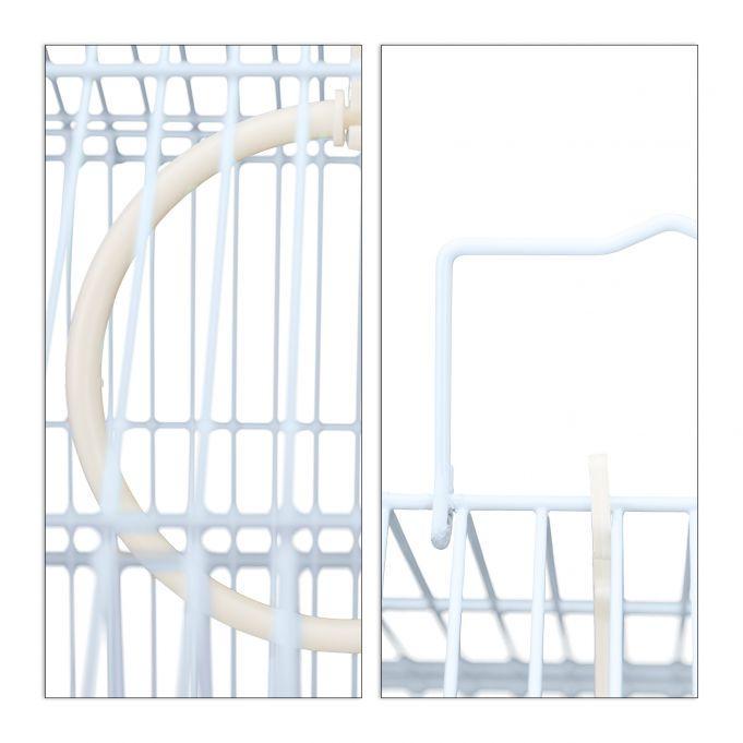 Клетка для домашних птиц Relaxdays с качелями и насестами легкая очистка 49x39,5x32 см - фото 9