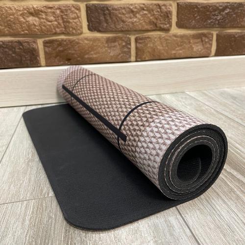 Набор ковриков для кухни/ванной Kitchen Geometry 2в1 диатомитовый 160х50/80х50 см Бежевый (KD2KitchenGeometry160beige) - фото 6