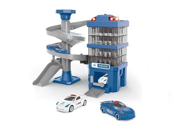 Гараж іграшковий СМ 559-33 Поліція світло/звук 2 машинки (СМ 559-33)