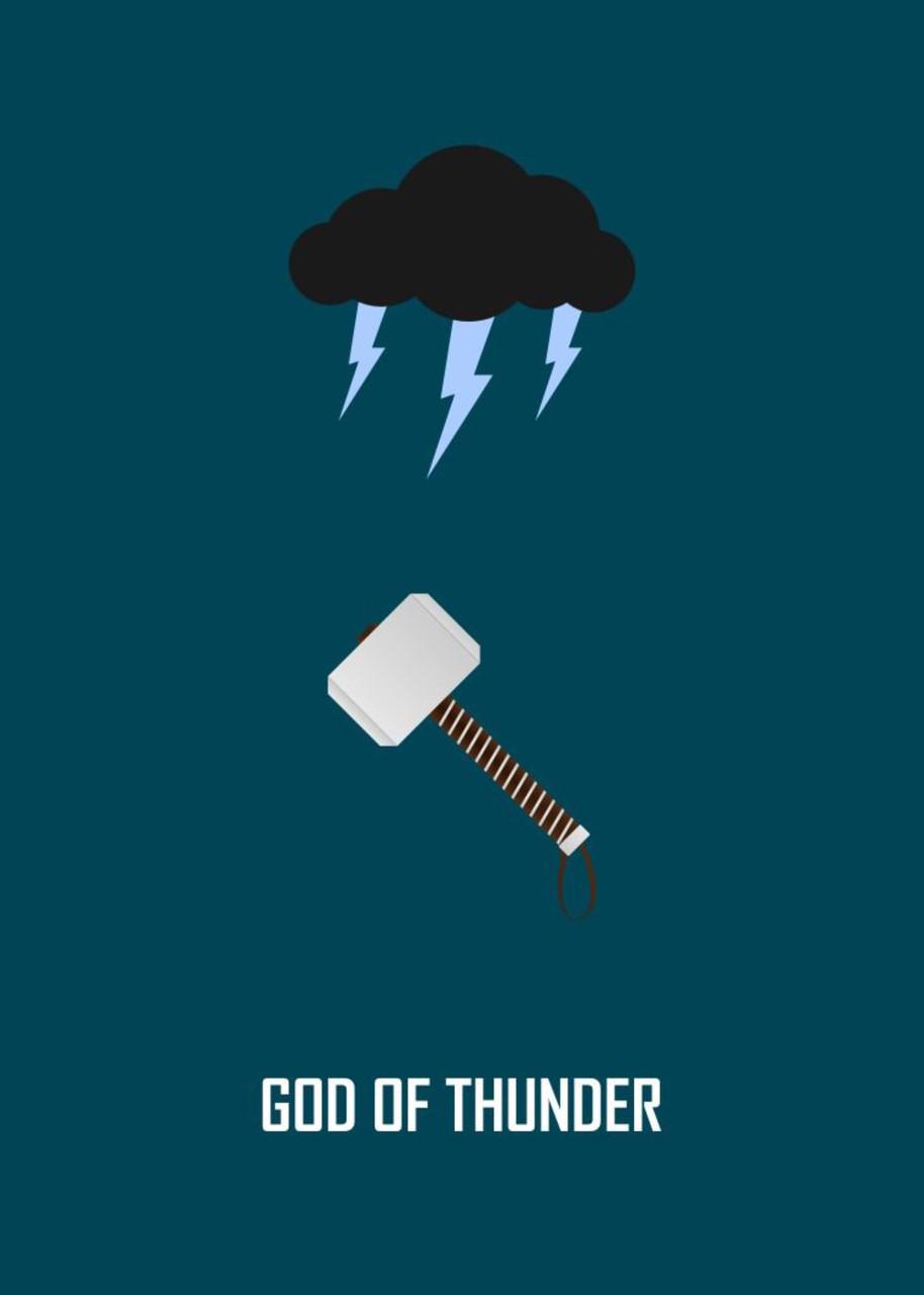 Картина постер Gee! Thor Тор логотип 40х60 см TR.09.052