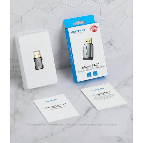 Звуковая плата USB Vention CDLH0 Audio USB 1х3,5 мм jack 4pin Metal (OMTP-CTIA) - фото 5