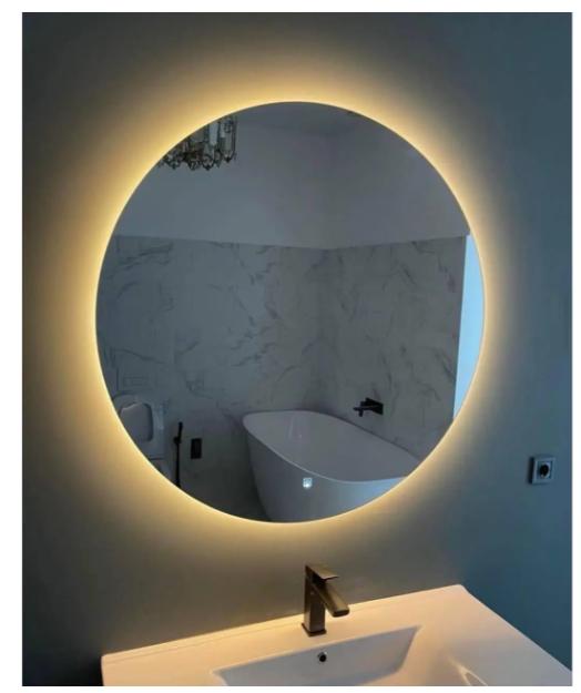 Зеркало настенное круглое с подсветкой Ø 1000 мм (29452239) Зеркало настенное круглое с подсветкой Ø 1000 мм (29452239)