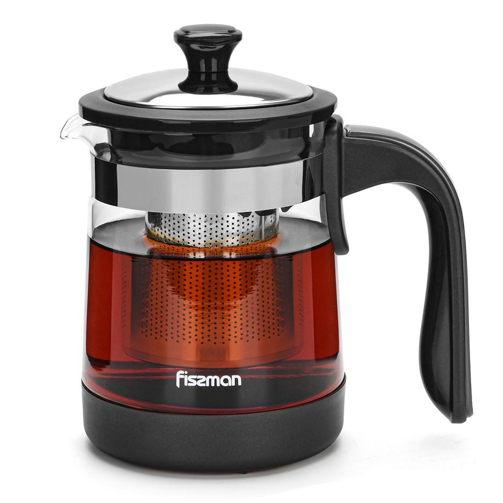 Заварювальний чайник Fissman 15,5x10,5x17,5 см 750 мл з боросилікатного скла (6460)