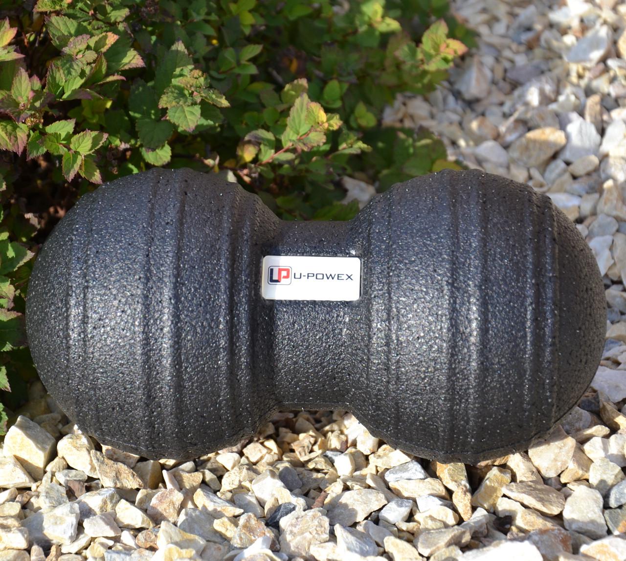 М'яч масажний подвійний U-POWEX Epp foam peanut ball d 8х16 см Black (A-012826) - фото 8 М'яч масажний подвійний U-POWEX Epp foam peanut ball d 8х16 см Black (A-012826) - фото 8