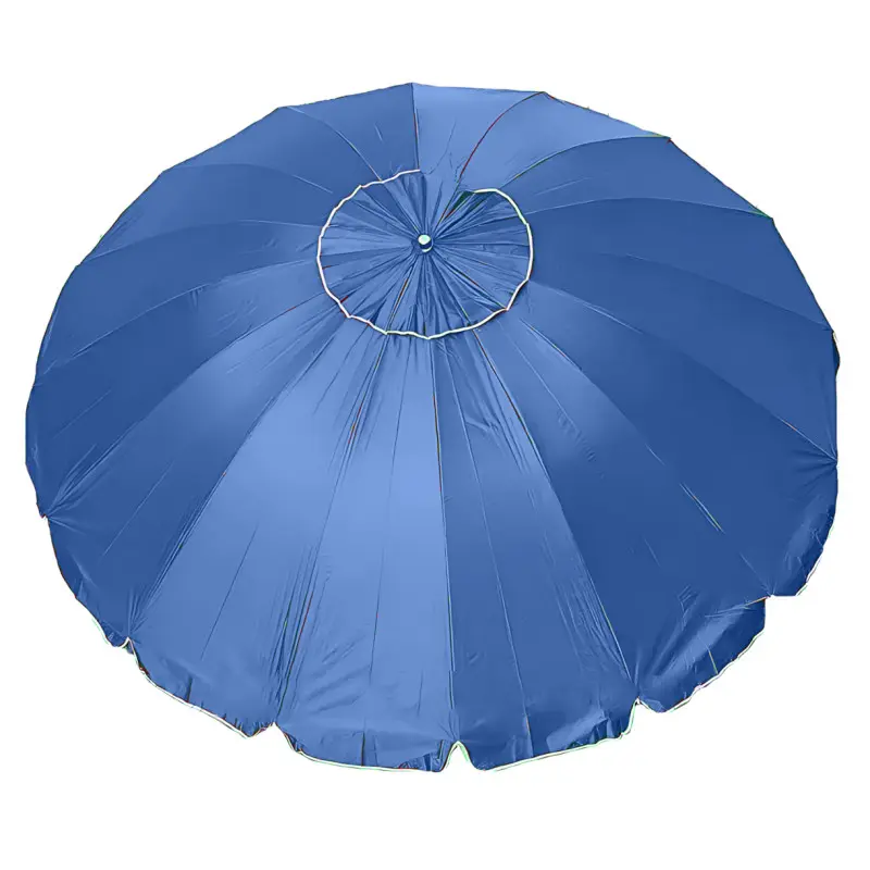 Зонтик торговый круглый из нейлона и металлическими спицами D 2.5 м Синий (zo25bluekm) - фото 2 Зонтик торговый круглый из нейлона и металлическими спицами D 2.5 м Синий (zo25bluekm) - фото 2