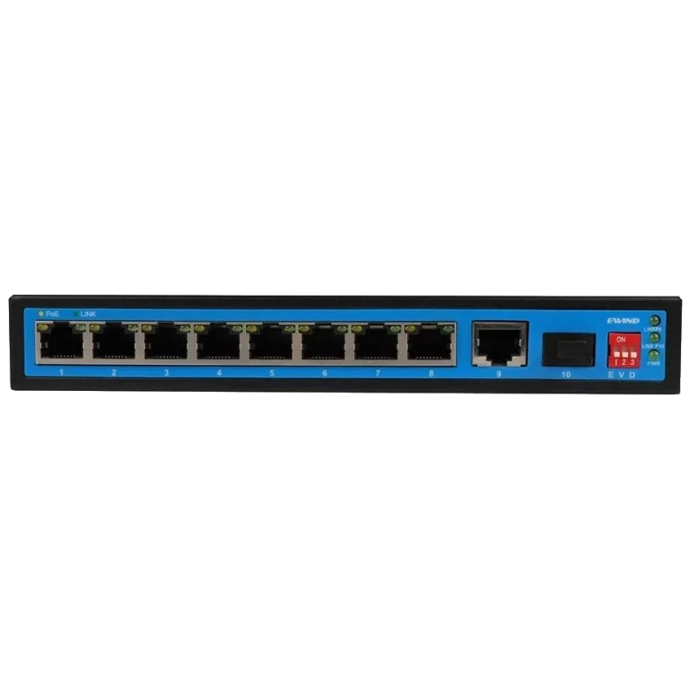 Коммутатор неуправляемый Ewind EW-S1910CFG-DP PoE 10 портов Коммутатор неуправляемый Ewind EW-S1910CFG-DP PoE 10 портов