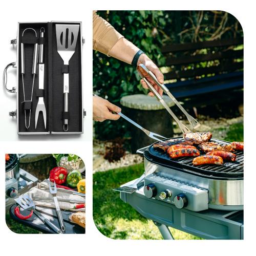 Набір столових приборів для гриля і барбекю Adler AD 6729 в алюмінієвому футлярі (id_2029) - фото 12