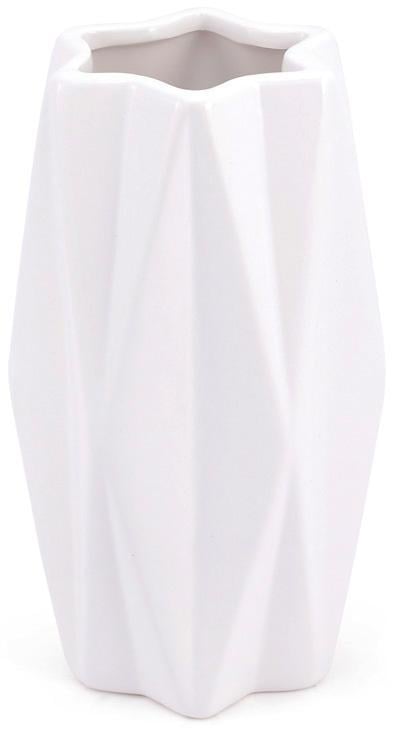 Ваза керамическая Stone Flower 10,5х10,5х18,5 см Белый (BD-733-194)