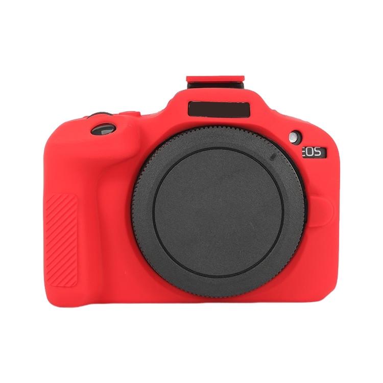 Чехол для фотоаппаратов Canon EOS R100 защитный силиконовый Красный
