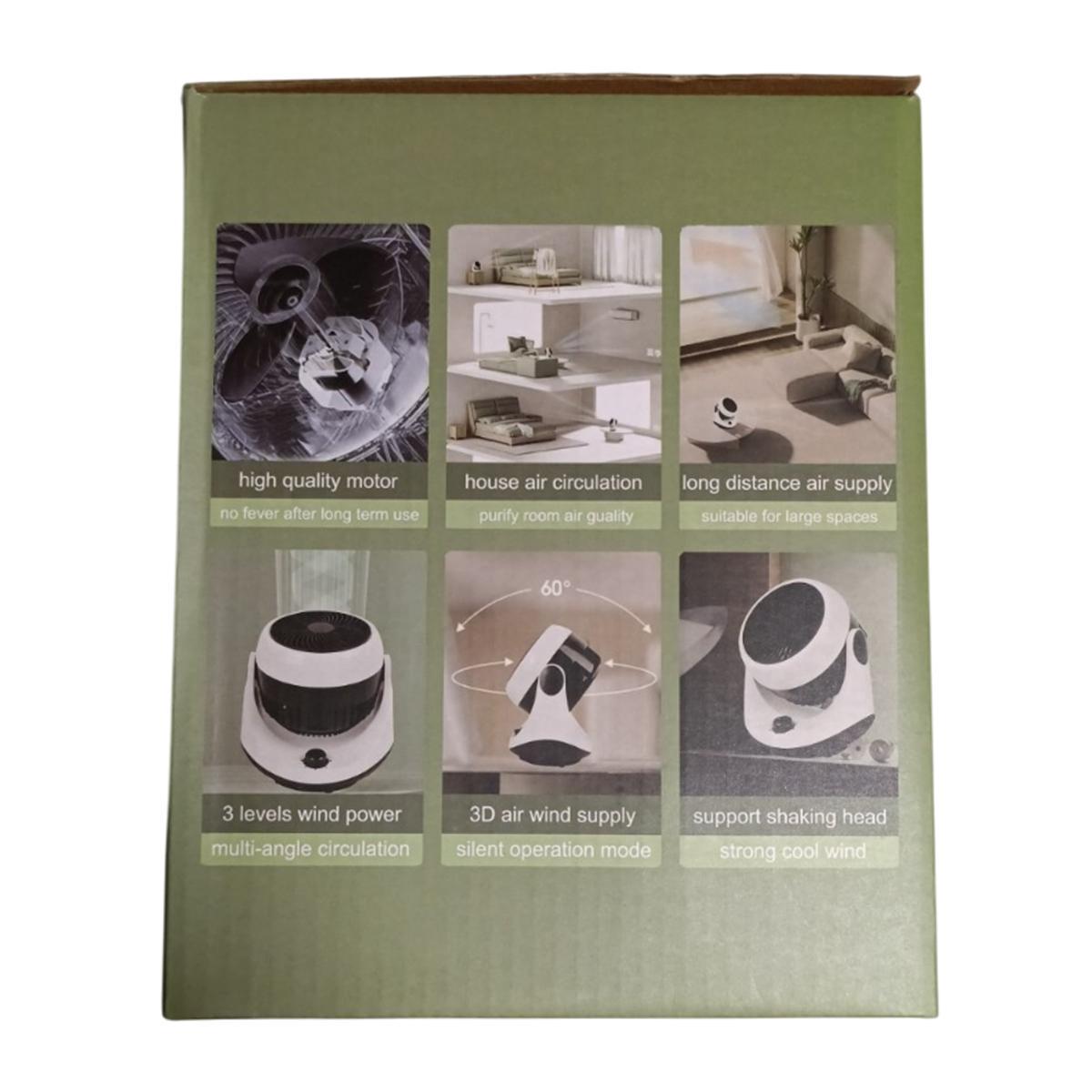 Вентилятор охлаждающий RKD-18 3D-вращение от сети 220V 35W White (200308) - фото 4