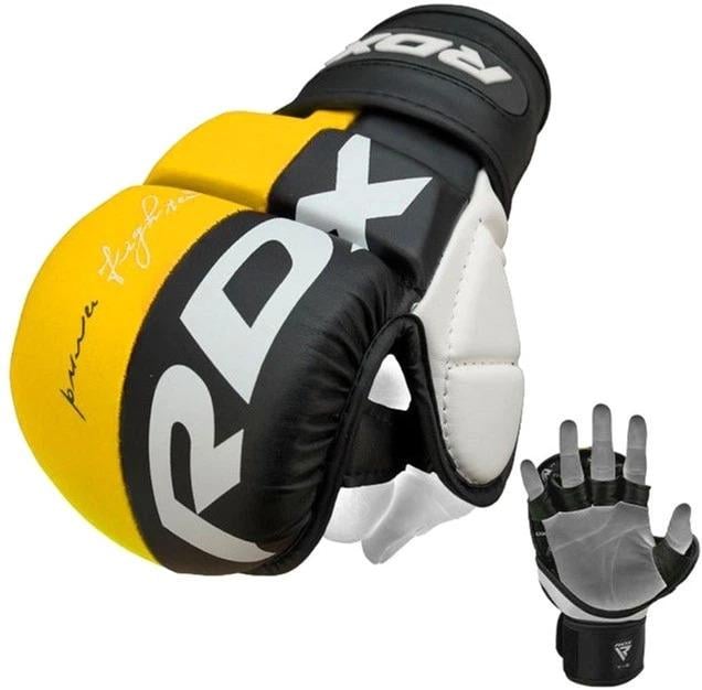 Рукавички для MMA GRAPPLING GLOVES REX T6 PLUS XL Чорний/Жовтий/Білий (GGR-T6Y XL)