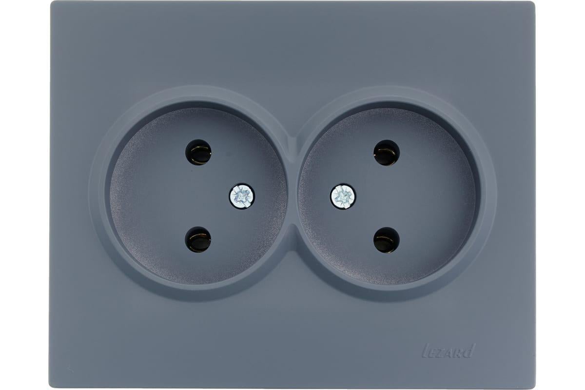 Розетка Lezard Vesna 2-я Шеффилд Грей (742-3400-128B)