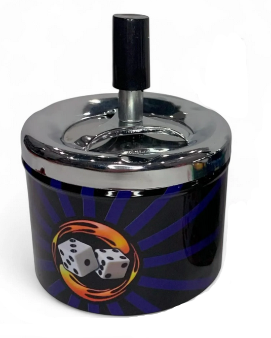 Попільничка металева бездимна Кістки ZH-6-2 d 9 см (A_ZH-6-2)