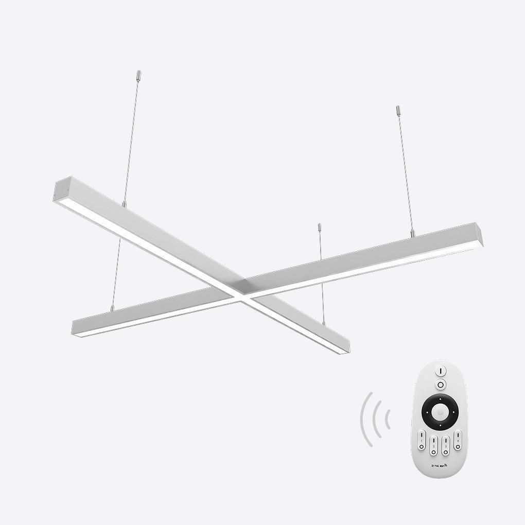 Светильник светодиодный управляемый X-LED 80 Вт x-образный 855x855x43 мм (LSNKr-80d) - фото 2 Светильник светодиодный управляемый X-LED 80 Вт x-образный 855x855x43 мм (LSNKr-80d) - фото 2