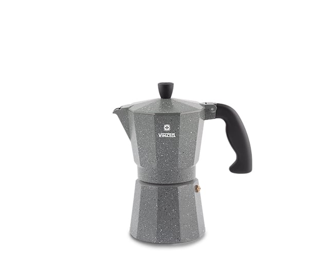 Кофеварка гейзерная Vinzer 89397 Moka Granito на 3 чашки (14773)