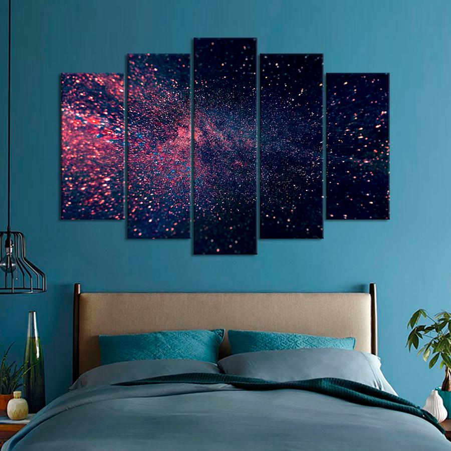Картина абстракция Огни далеких звезд 112x68 см (A881-5)