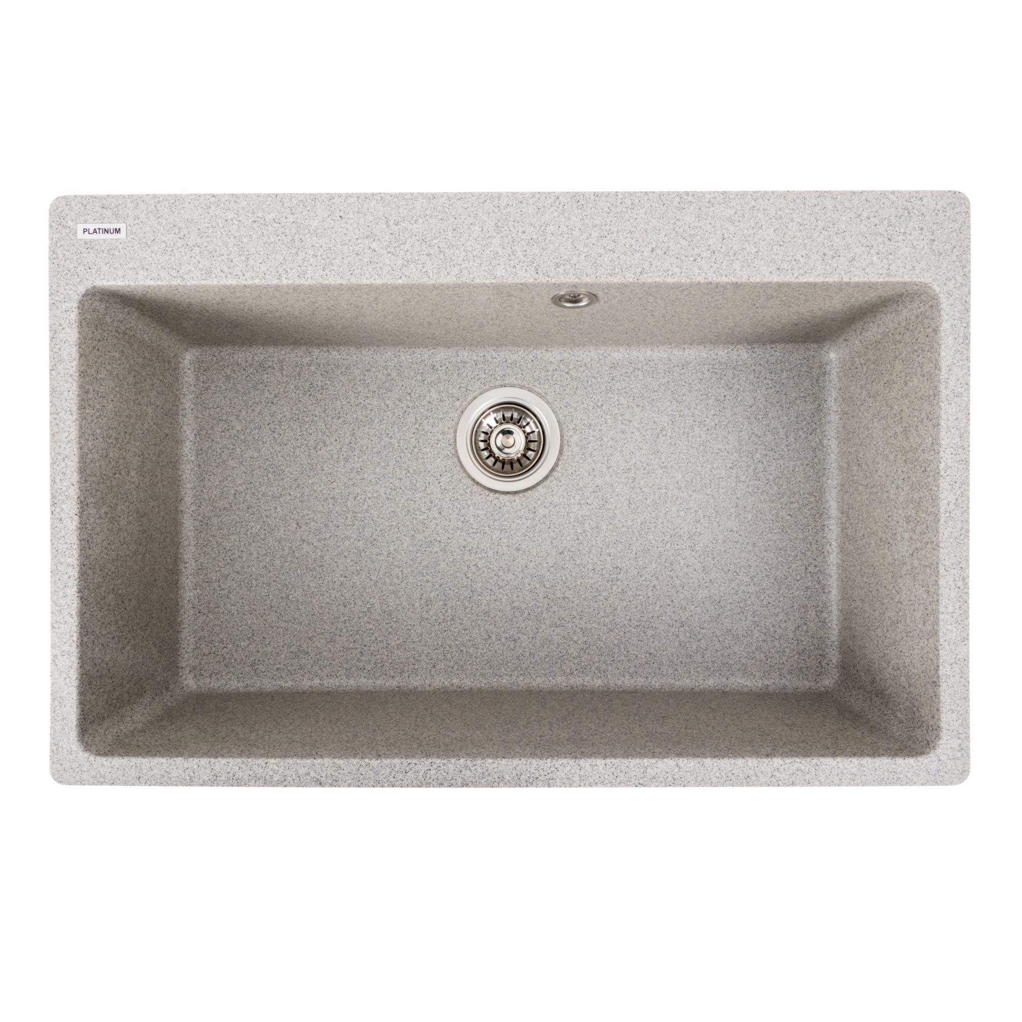 Мойка для кухни гранитная Platinum 7850 Bogema матовая Серый - фото 1 Мойка для кухни гранитная Platinum 7850 Bogema матовая Серый - фото 1