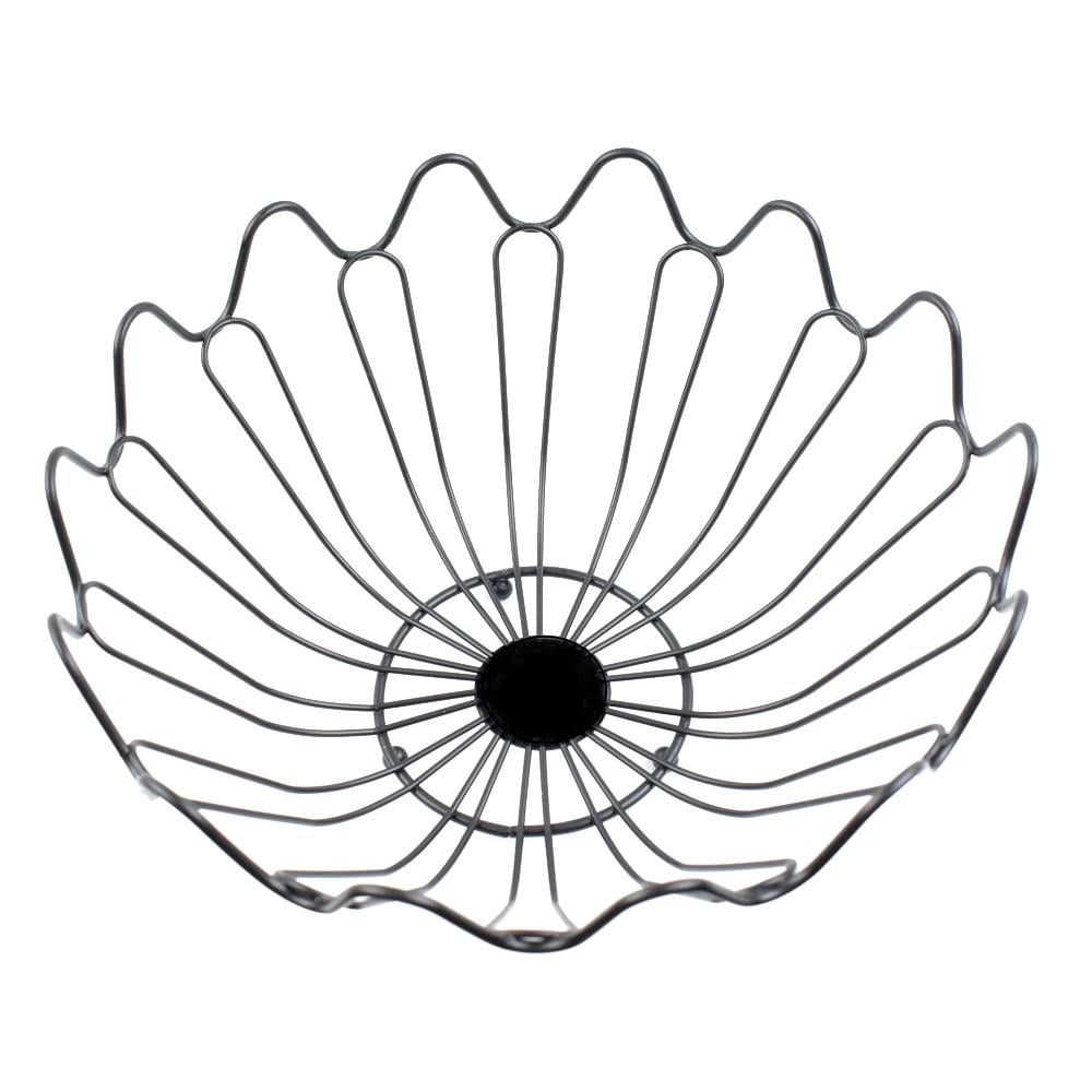 Фруктовница металлическая Stenson R99088 d 29 см Черный (26075065)