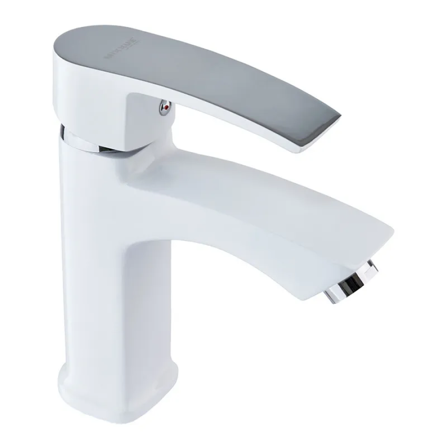 Змішувач для умивальника одноважільний MIXXUS Magnum 001 White/Chrome (MI6201)