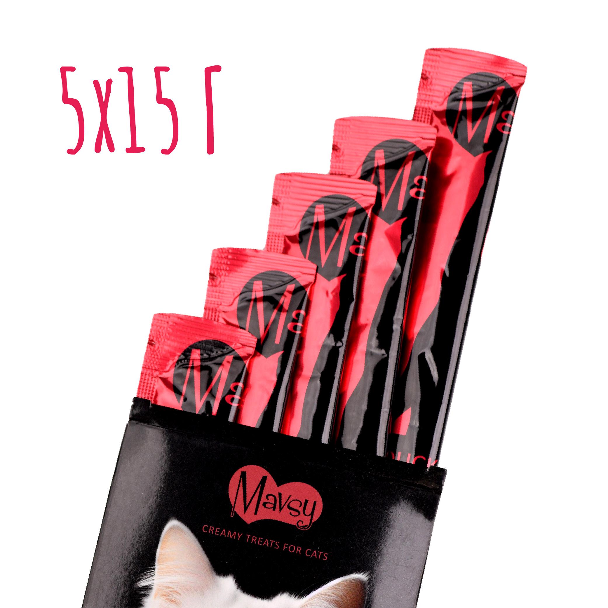 Ласощі для кішок Mavsy Creamy superfood DUCK BREAST PATE WITH CRANBERRY SOUFFLE AND THYME 15 г/5 шт. - фото 2 Ласощі для кішок Mavsy Creamy superfood DUCK BREAST PATE WITH CRANBERRY SOUFFLE AND THYME 15 г/5 шт. - фото 2