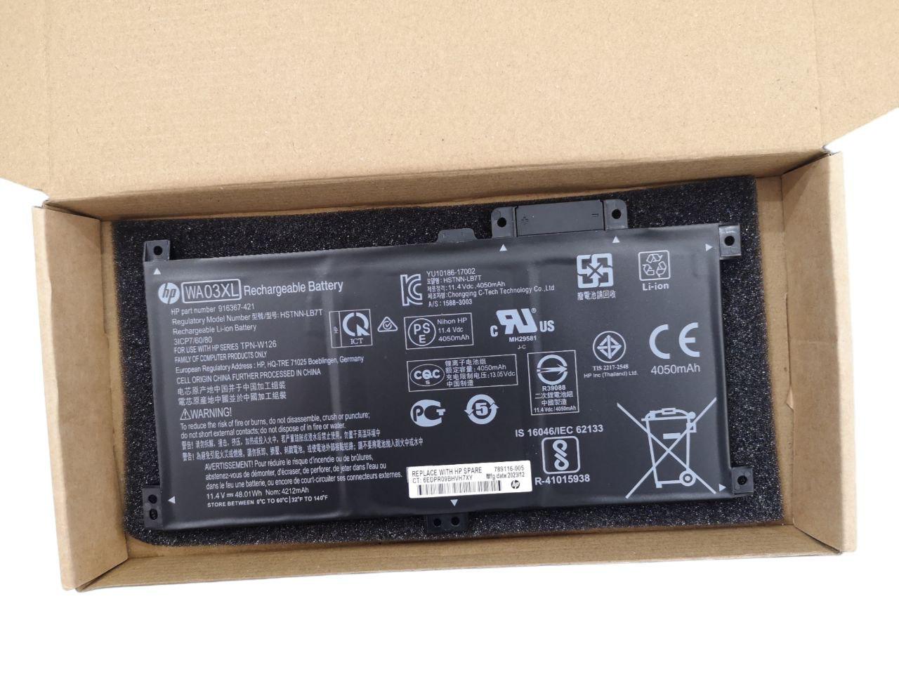 Аккумулятор для HP Pavilion X360 14-Ba/WA03XL 4212 mAh 48,01Wh (21681976)