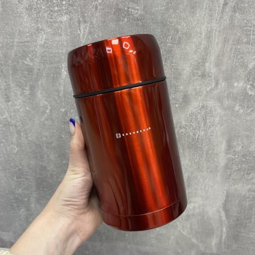 Термос пищевой Edenberg EB-3509 800 мл Красный (1710199553) - фото 3