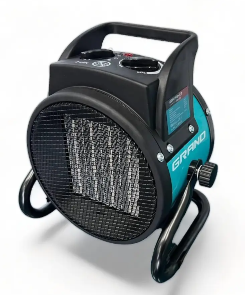 Тепловентилятор сетевой Grand ТВ-200 2000Вт керамический нагревательный элемент термостат защита от перегрева - фото 2 Тепловентилятор сетевой Grand ТВ-200 2000Вт керамический нагревательный элемент термостат защита от перегрева - фото 2